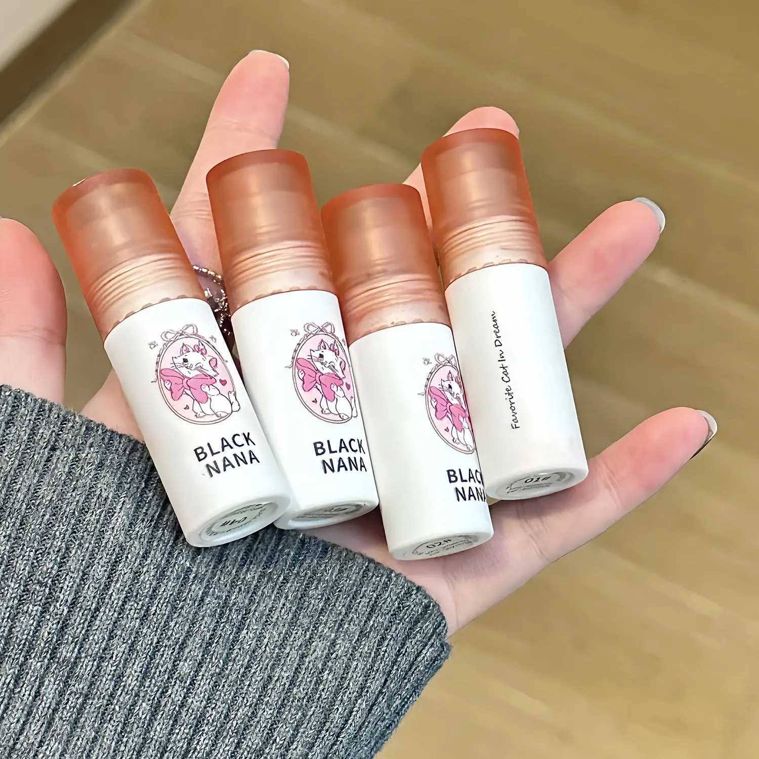 Pink Mist Lip Mud Matte Velvet Lip Gloss Long-lasting Non-drying Nude Peach Lip Glaze Mousse Gray Pink Lipstick Korean Makeup XJ250623