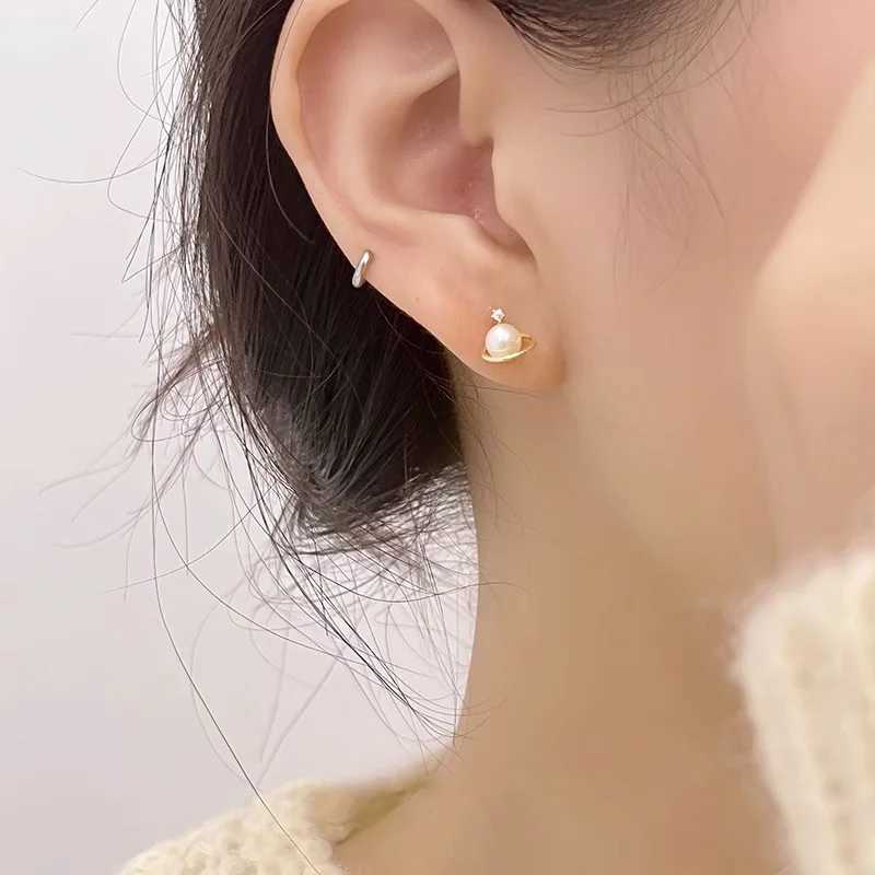 VOQ Earrings Simple Light Luxury Pearl Zircon Earrings for Girls Women Korean Jewelry XJ250623