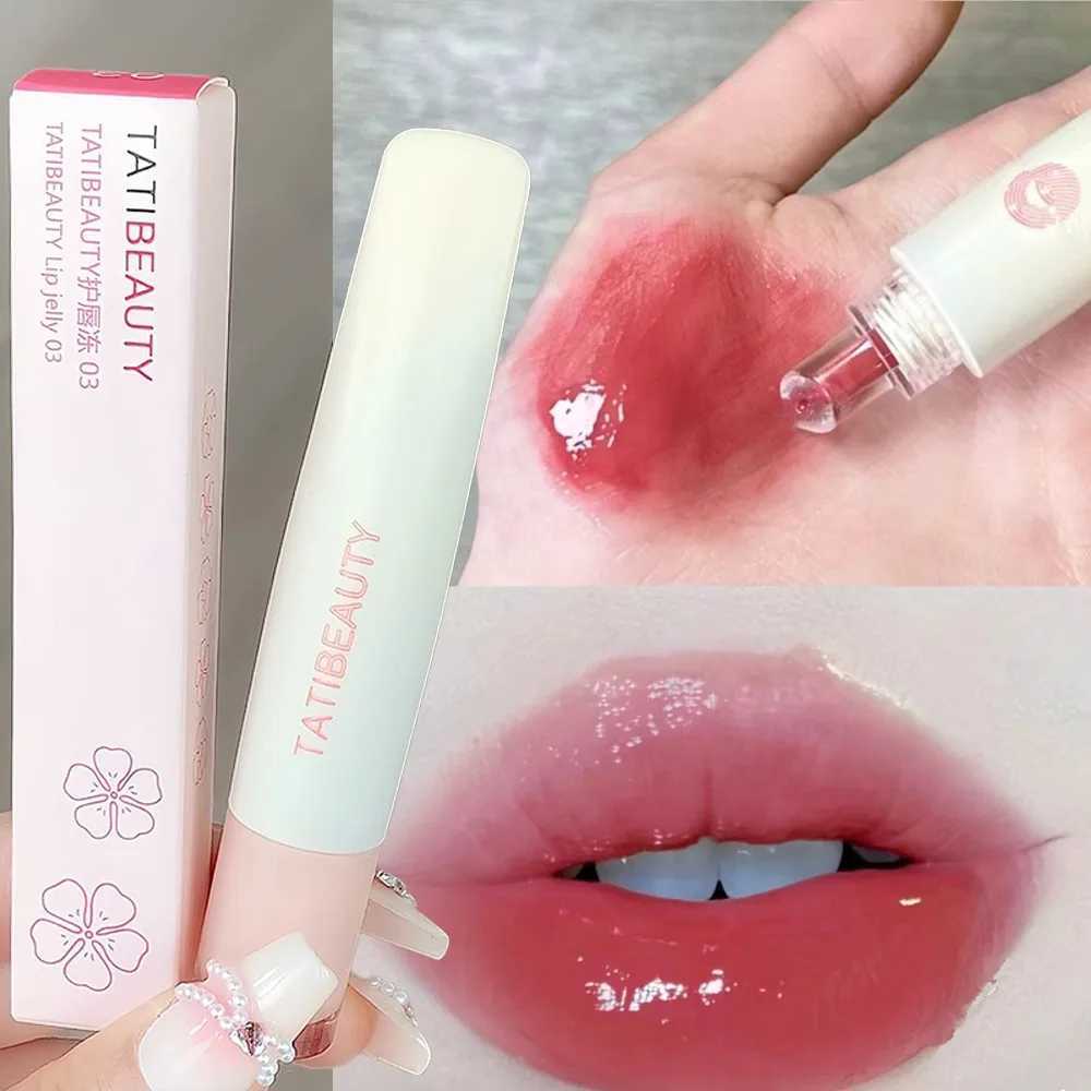 TATIBEAUTY Lip Jelly Hydrating Lipstick Lip Gloss Moisturizing Mirror Lip Glaze Crystal Tint Tender Pink Women MakeupXJ250623