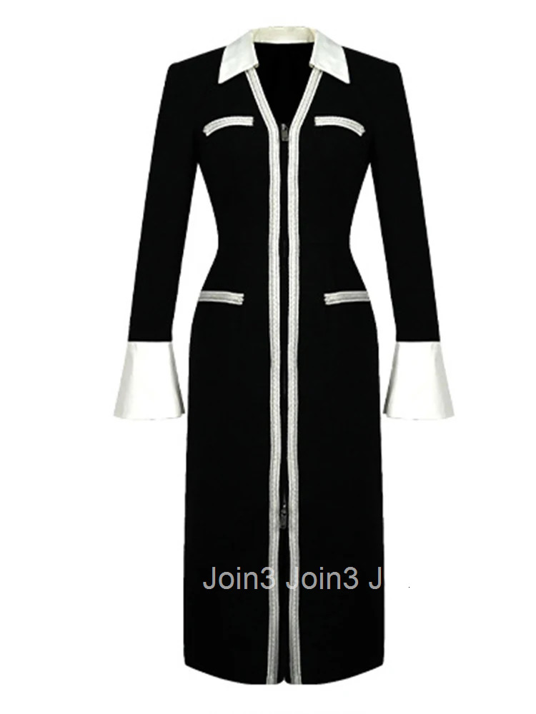 Women Clothes Vintage Business Formal Occasion Flare Sleeve Slim Midi Pencil Dress Elegant Ladies Fashion Vestidos Robe Spring