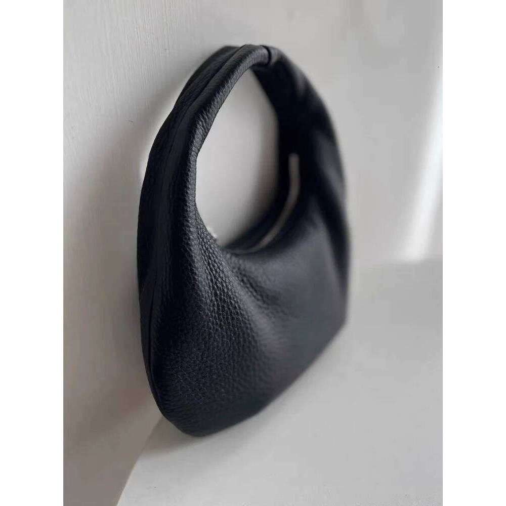 Bags Designer New Women's Pu Leather Elegant Moon Design Underarm Lady Shoulder Bag Semi-Circular Wrist Handbag Summer