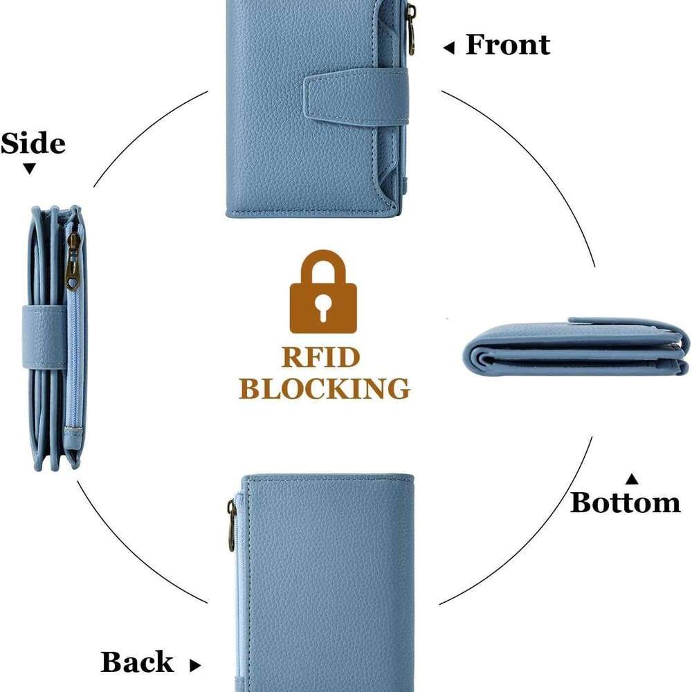 Multi-Card Slot Foldable Zipper Long Large Capacity Simple Ultra-Thin Leather Multi-Function Women's Wallet