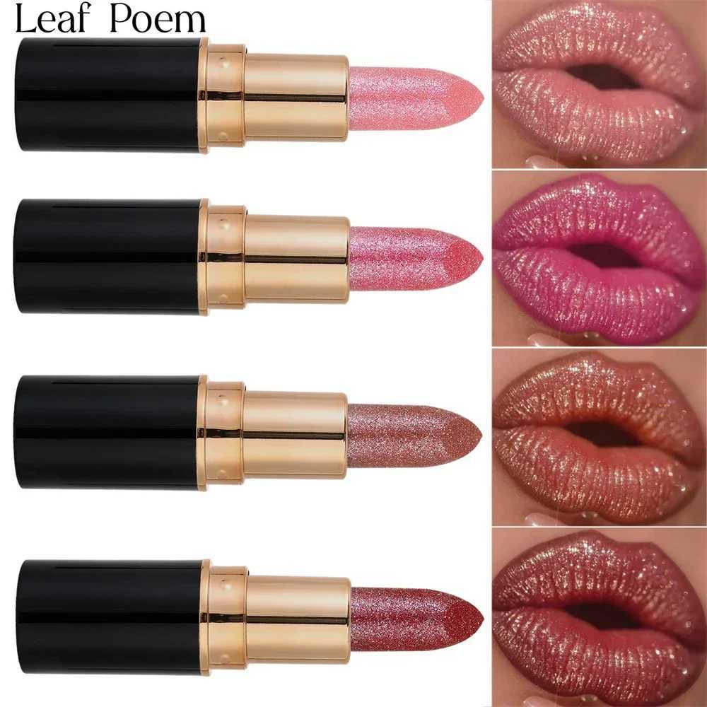 6Colors Glitter Metallic Lipstick Waterproof Long Lasting Diamond Pearlescent Lipstick Sexy Lipgloss Moisturizing Lips Makeup XJ250623