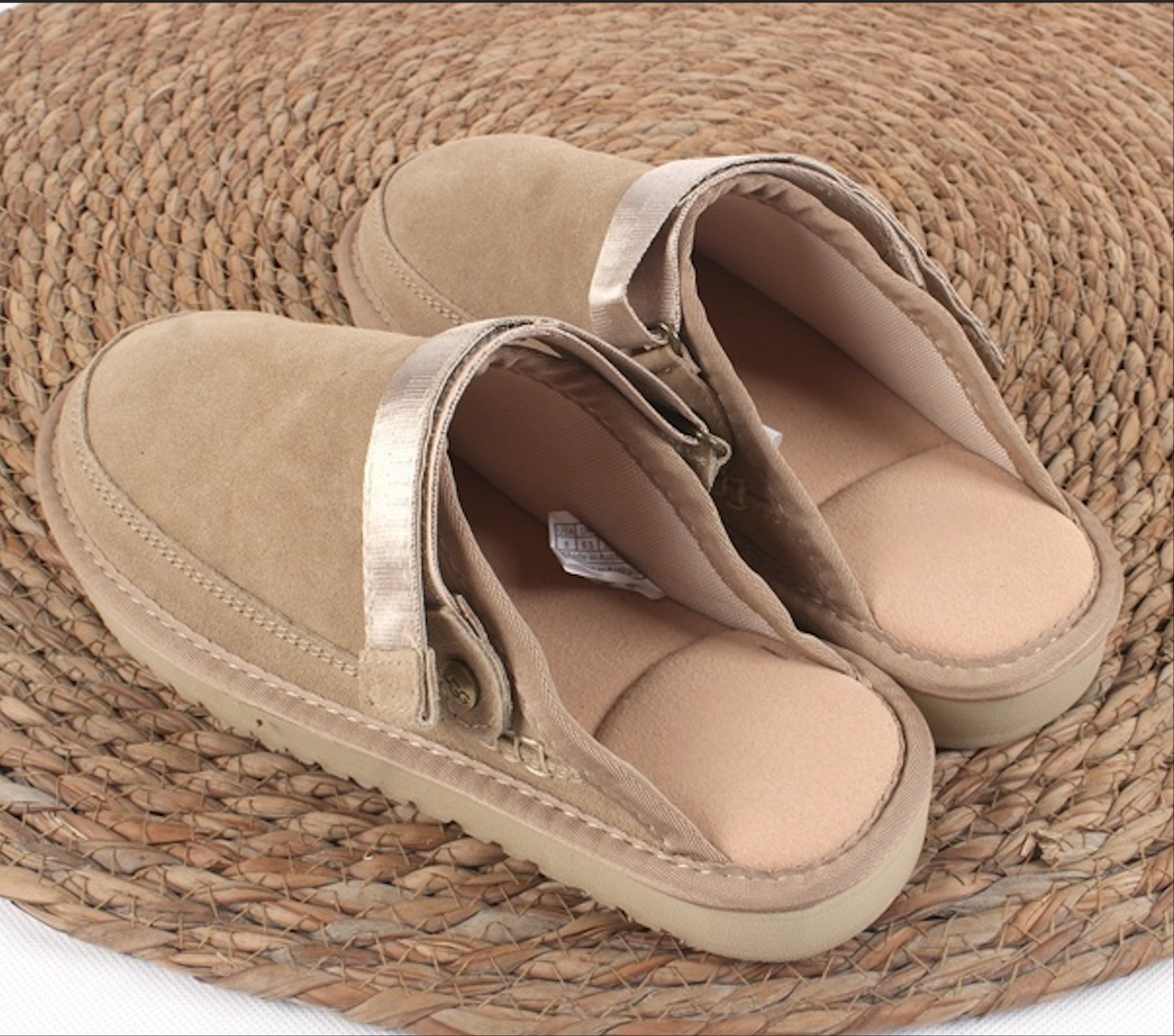 Designer Goldencoast II Branded Suede Clogs Slingback Slippers