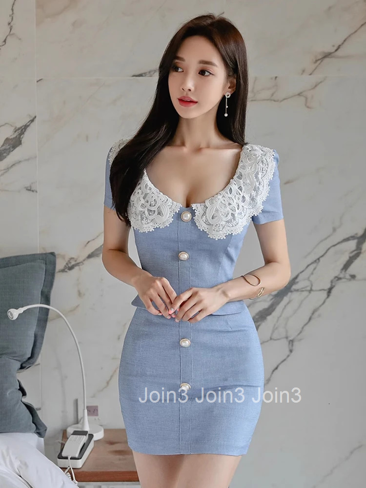 New Summer Fashion Vintage Pencil Short Dress Women Elegant Office Sweet Sexy Turn-down Collar Slim Mini Vestidos Street Clothes