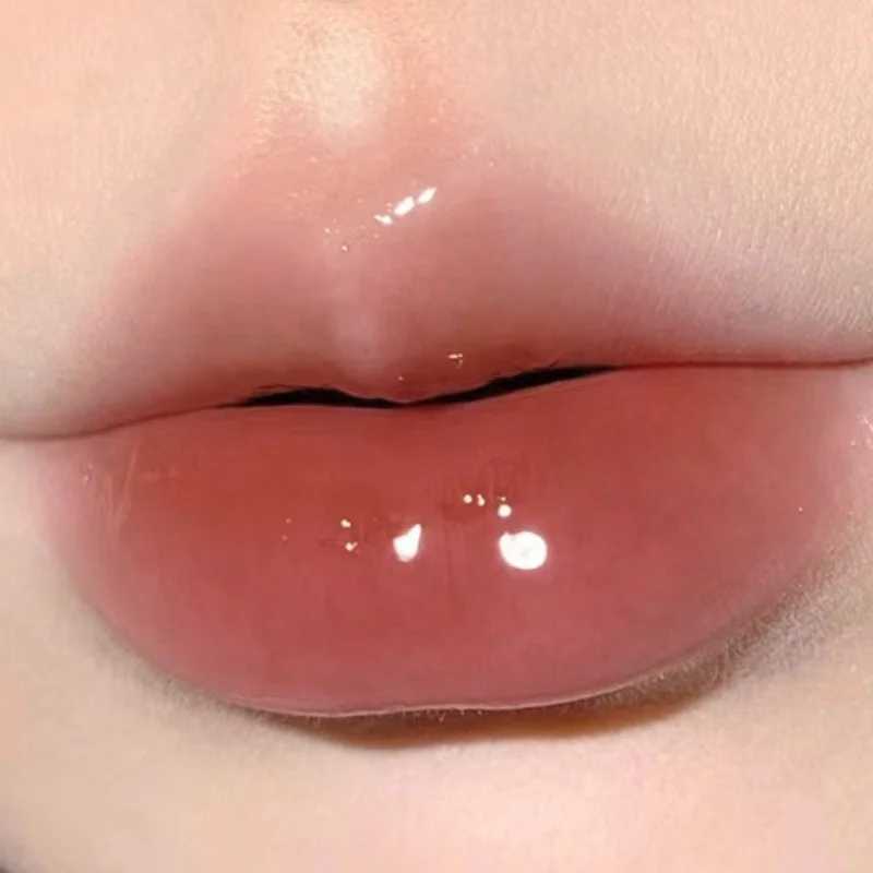 New Mirror Glass Solid Lip Glaze Water Light Heart Shape Lipstick Pen Clear Oil Jelly Lip Gloss Korean Tint Makeup Girl Cosmetic XJ250623