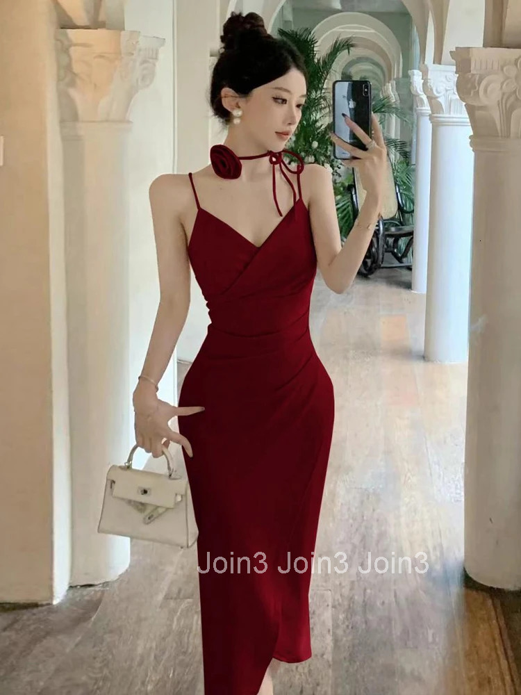 New Summer Sexy Strap Vacation Evening Dress Women Clothes Elegant V-Neck Skinny Asymmetrical Long Party Club Prom Robe Vestidos