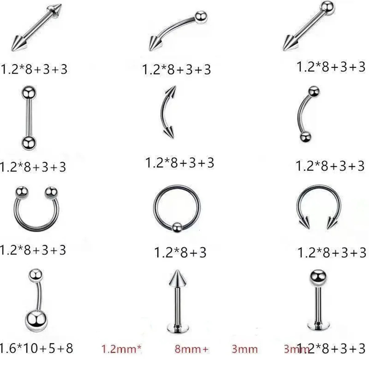 244284Pcs Sterile Ear Piercing KitCartilage Tragus Helix Gun No Pain Piercer Tool Machine Set Stud Jewelry 250613