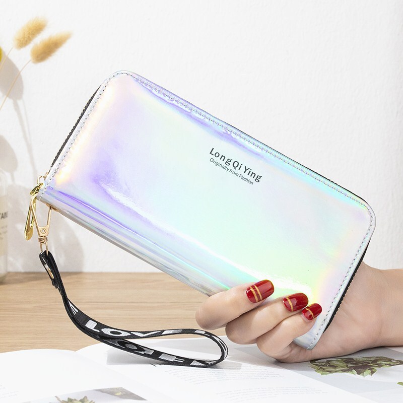 Free Shipping 2025 New Designer Bag Laser Long Wallet For Women New Multifunctional Ladies' Wallet Large Capacity Phone Bag Multi-card Slot Clutc