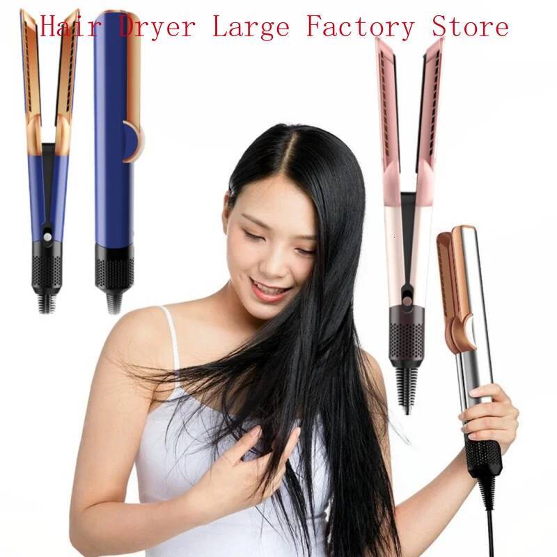 Hairstrait Dryer Negative Ion Styler Long-Lasting Styling Tool Flat Iron Hair Straightener with air
