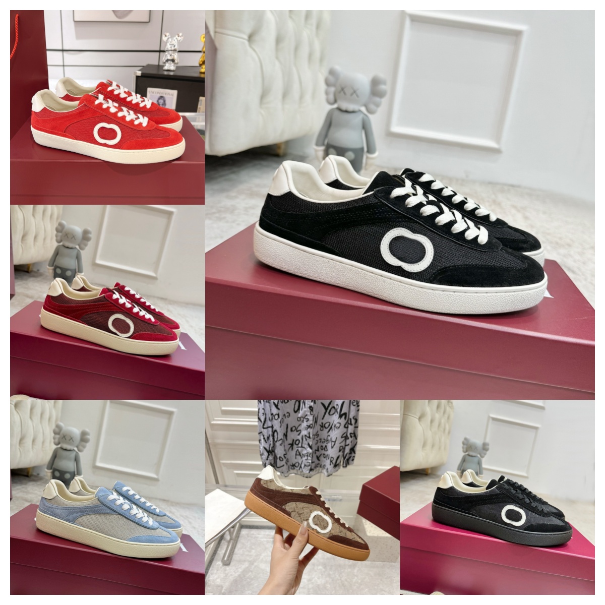 men shoes Designer shoes casual sneakers trainers chaussure shoe silky suede canvas shoes trainer Air Mesh luxury platform men women trainers sports sneaker 35-46