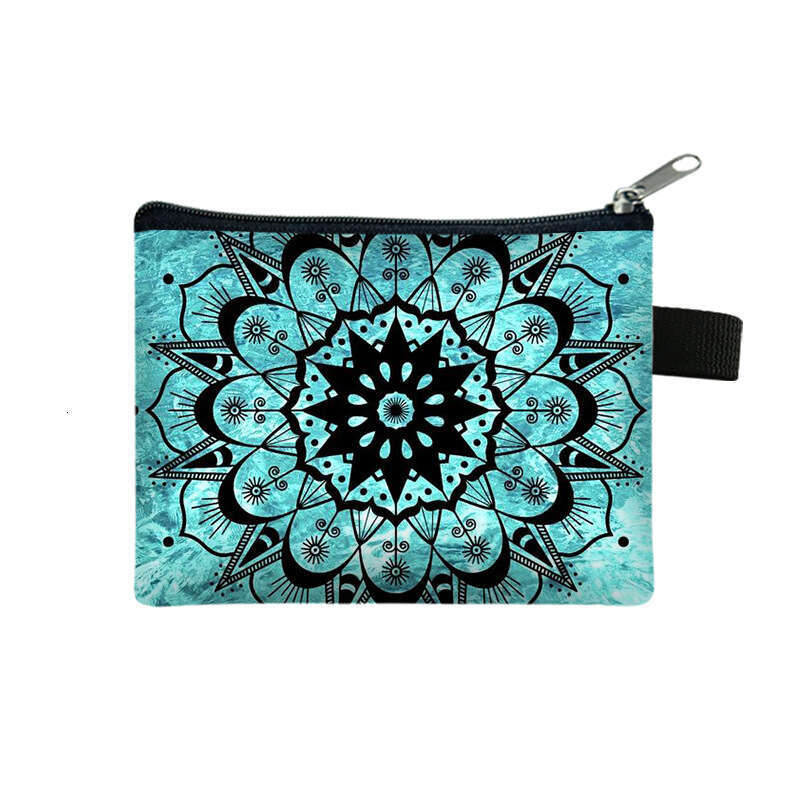 2025 New Mandala Purse for Children, Convenient Printed Coin Bag, Large Capacity Key Holder, ID Storage Bag