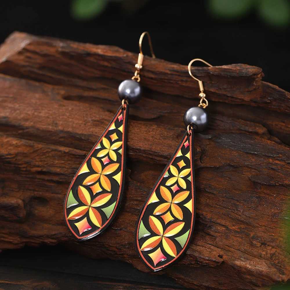 Fashion Acrylic Geometric Drop Earrings for Women Accories New Tren Pearl Earring Daily Party Prom Jewelry Vacation GiftXJ250623