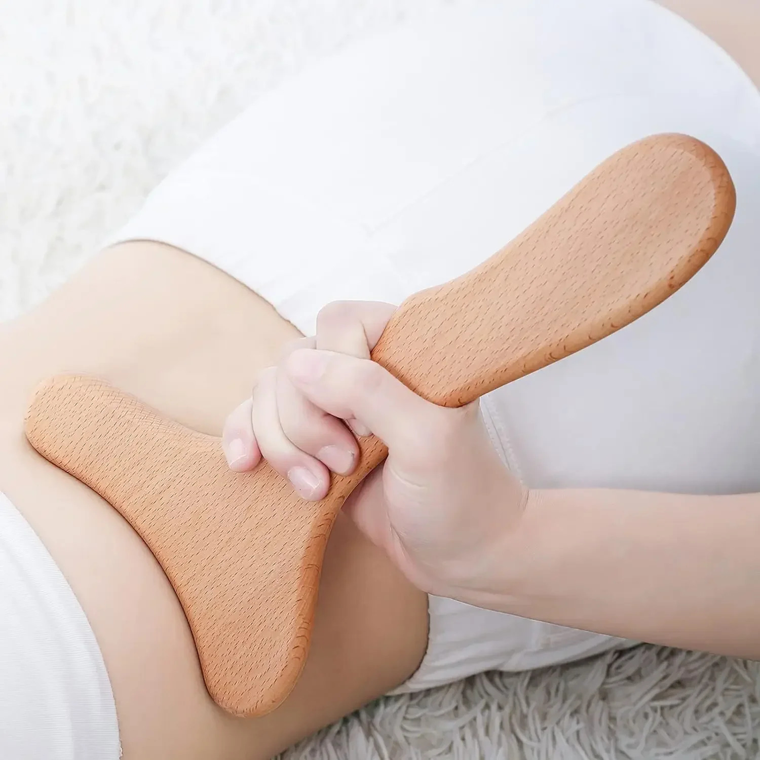 Wood Therapy Massage Tool Lymphatic Drainage Massager Onehanded Body Sculpting Tools For AntiCellulite Gua Sha Muscle Release 250619