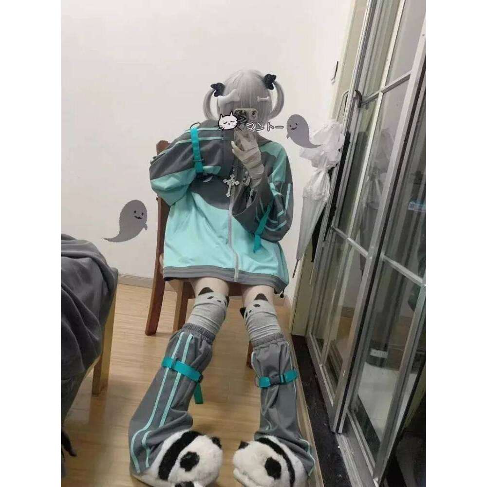 Haruku Long Sleeve Hoodie Coat Women Spring Autumn New Thicked Warm Jackets Y2k Grunge Mid-Length Loose Tops Mujer