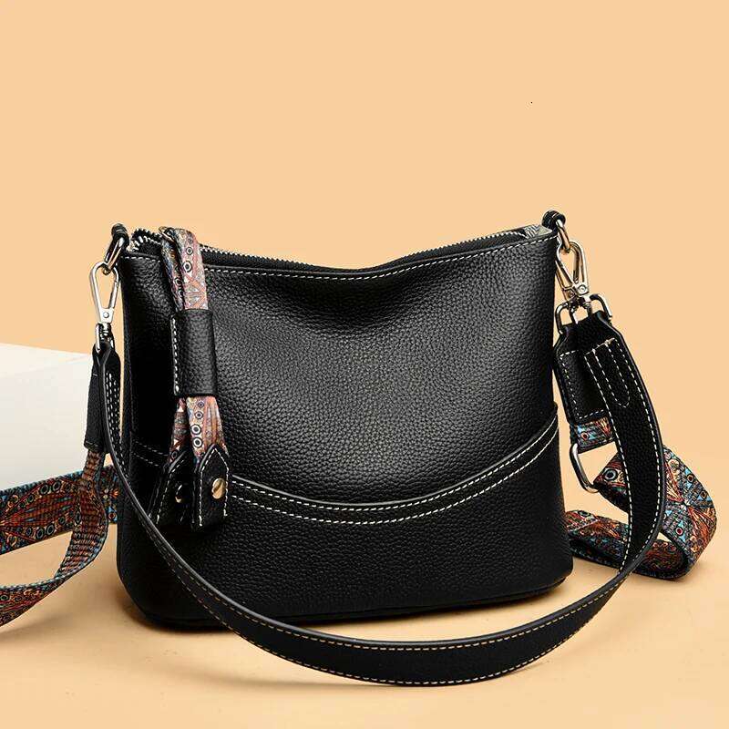 Luxury Bag High Quality Cow Purse And Handbags For Female Genuine Leather Women Bags 2024 Ladies Shoulder Crossbody Tote Sac