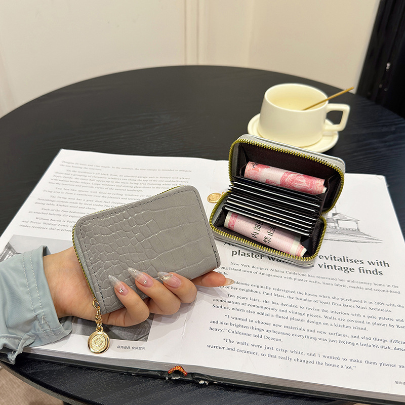 Free Shipping 2025 New Designer Bag Card Holder Women High-end ID Storage Bag Small Wallet Multi-card Slot Coin Purse Clutch Bag