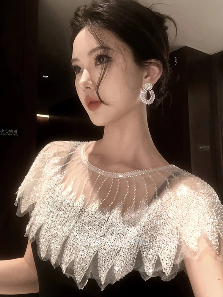 Women Clothes Black Elegant Luxury Sequin Sexy Sling Slim Maxi Long Dress Fashion Evening Party Club Prom Vestidos Robe Beach