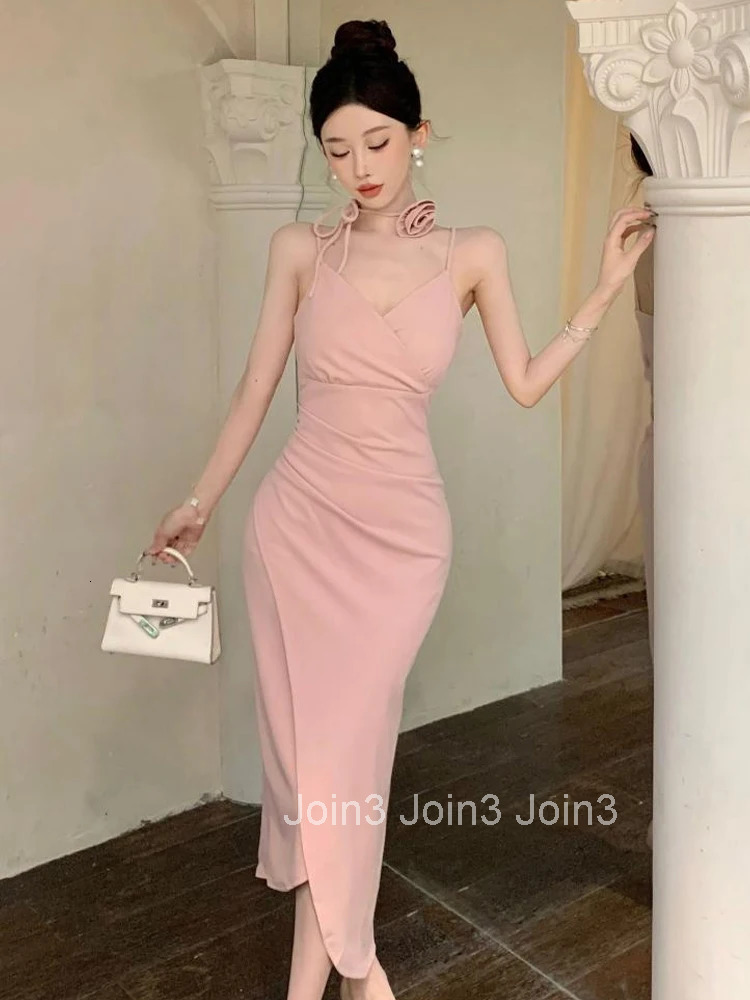 New Summer Sexy Strap Vacation Evening Dress Women Clothes Elegant V-Neck Skinny Asymmetrical Long Party Club Prom Robe Vestidos