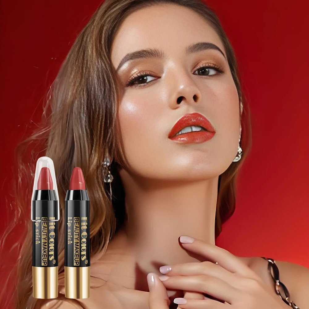 Fit Colors 6 colors velvet matte crayon lipstick set lasting color waterproof non-stick moisturizing lipstick set XJ250623