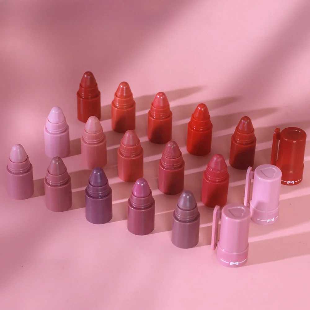 5 in 1 Matte Lipstick Crayon Kit Combo Red Purple Lip Tint Velvet Sexy Multicolour Lipstick Pen Non-stick Cup Lasting Lip Makeup XJ250623