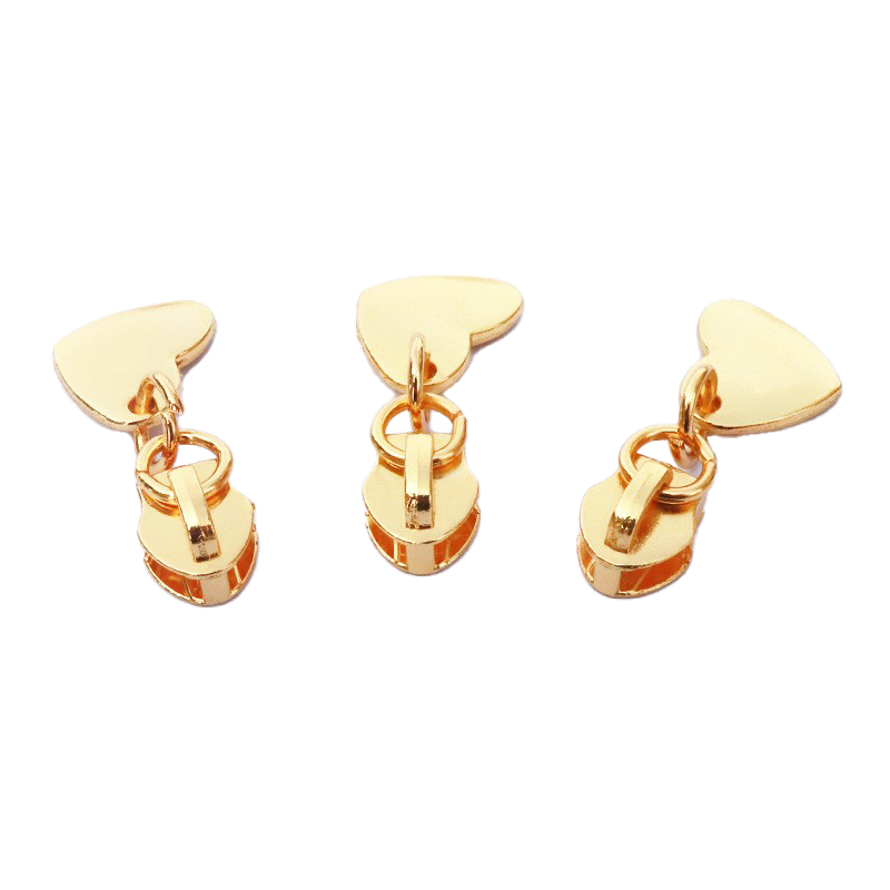 5 Heart shaped Zipper Head Pulling Head Pulling Lock Brand Zipper Accessories Pulling Piece Box Bag Handbag Metal Zinc Alloy factory direct sales