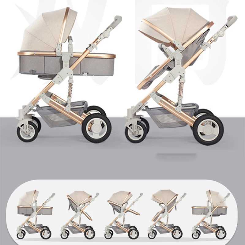 2025 New baby stroller Sleek Portable Stroller Luxury Baby stroller Baby carriage High landscape Portable travel pram newborn XJ250623