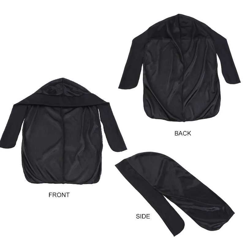 Mens Silky Durags Bandanas Turban Hat Stretchy Wigs Satin Doo Rag Durag Unisex Pirate Hat Men Hip Hop Headband Biker Headwrap M250622