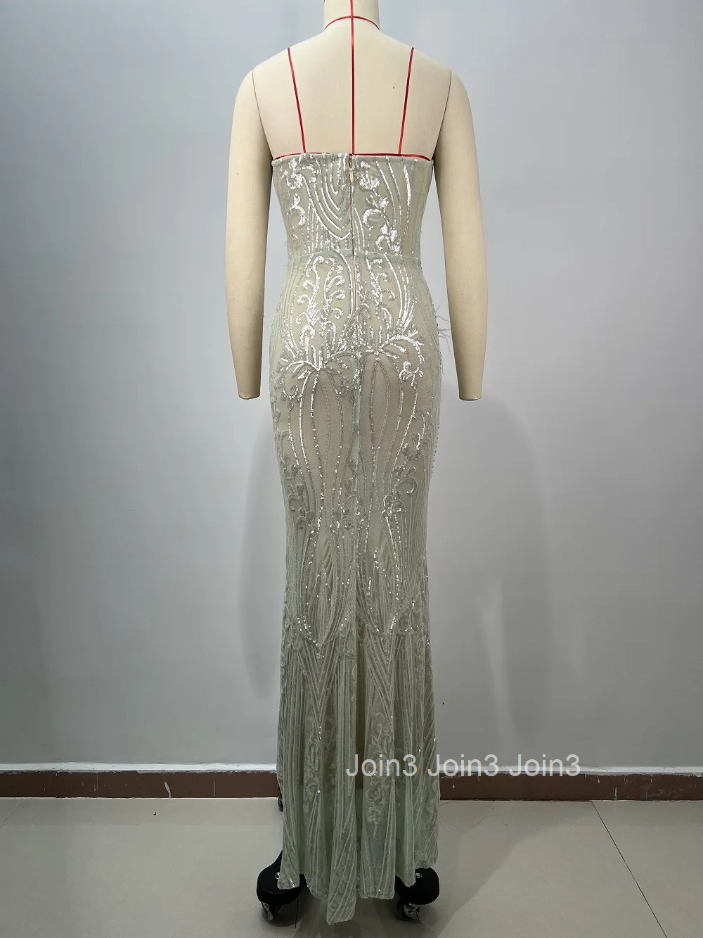 Elegant Socialite Dress Fashion Feather Sequins Beading Sleeveless Long Skirt V-neck Newest Womens Clothing Dinner Party Gown