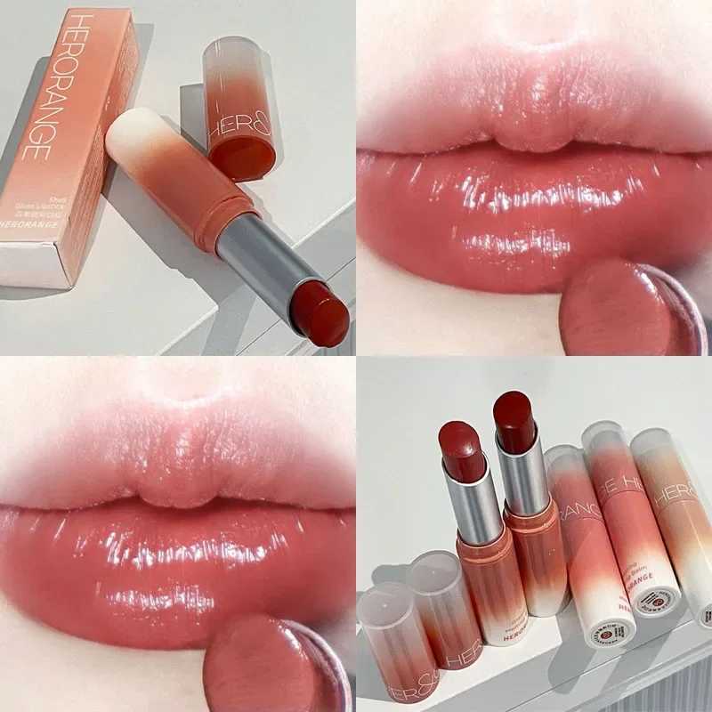 Mirror Water Jelly Lipstick Makeup Moisturizing Waterproof Clear Sexy Red Solid Lip Gloss Glass Tea Red Lip Glaze Tint Cosmetics XJ250623