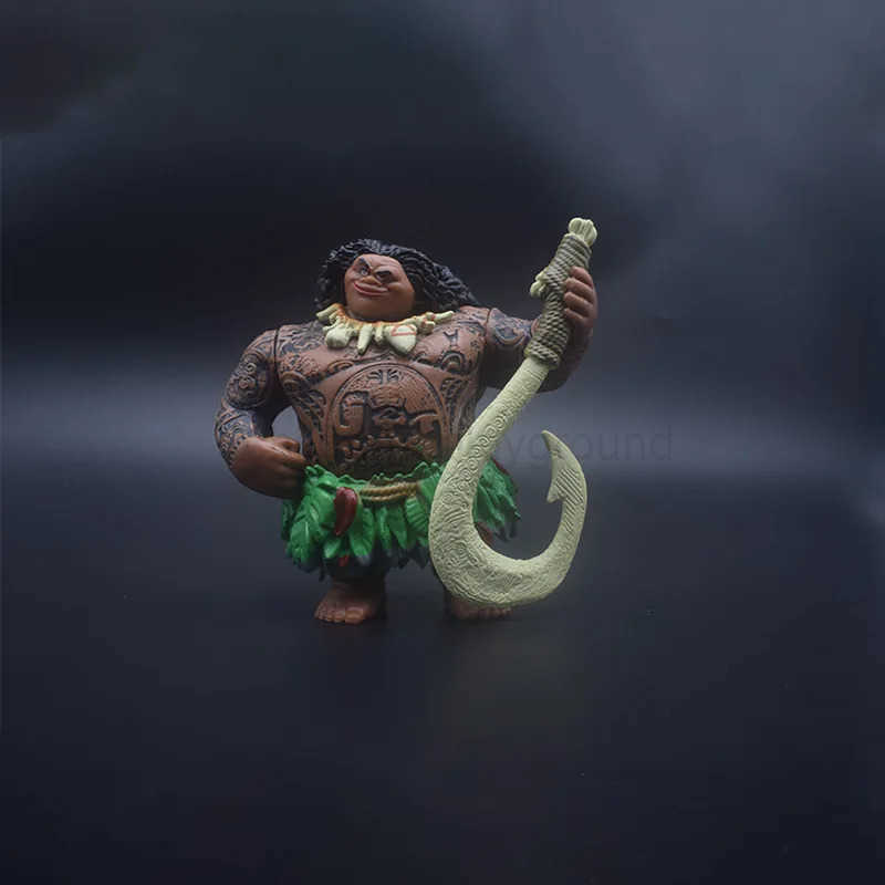DISNEY6Pcs/set Cartoon Movie Moana Action Figures Anime Moana Maui Chief Tui Doll Figurines Model Decoration Toys for Festive Gifts W250623