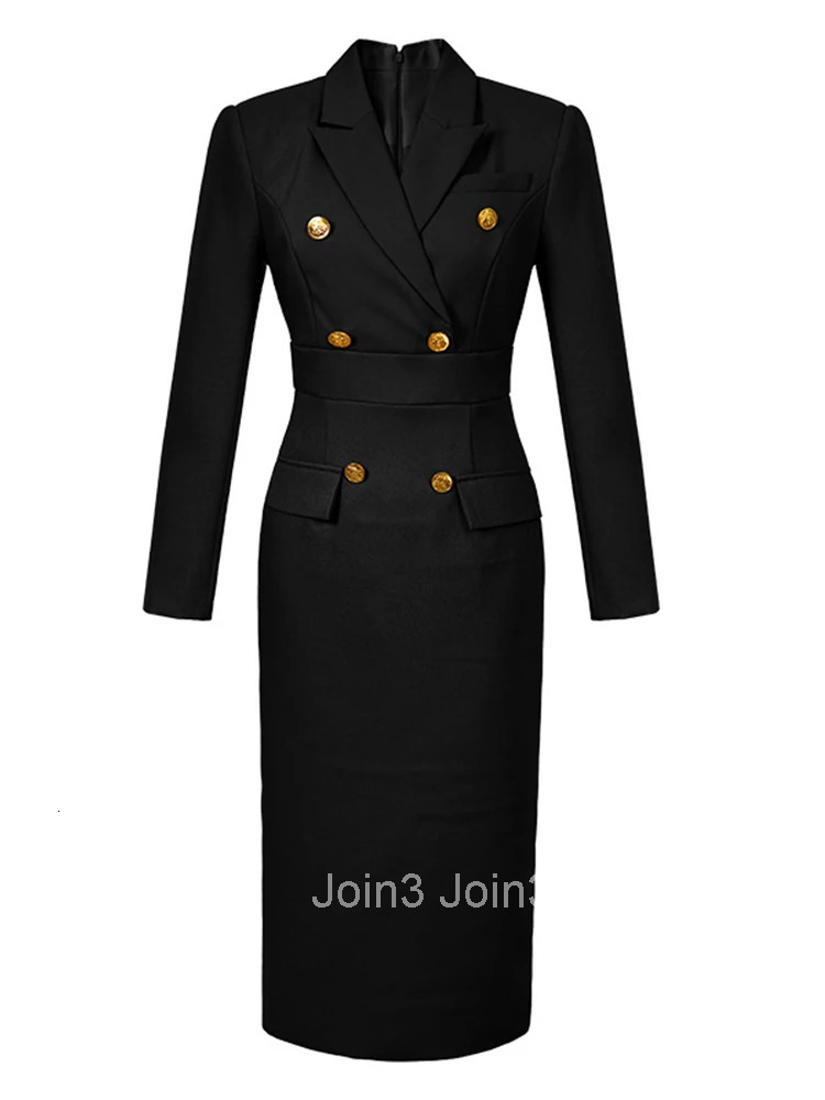 Fashion Ladies Business Formal Occasion Pencil Dresses Women Clothing Elegant Commute Black Slim Dress Mujer Robe Femme Vestidos