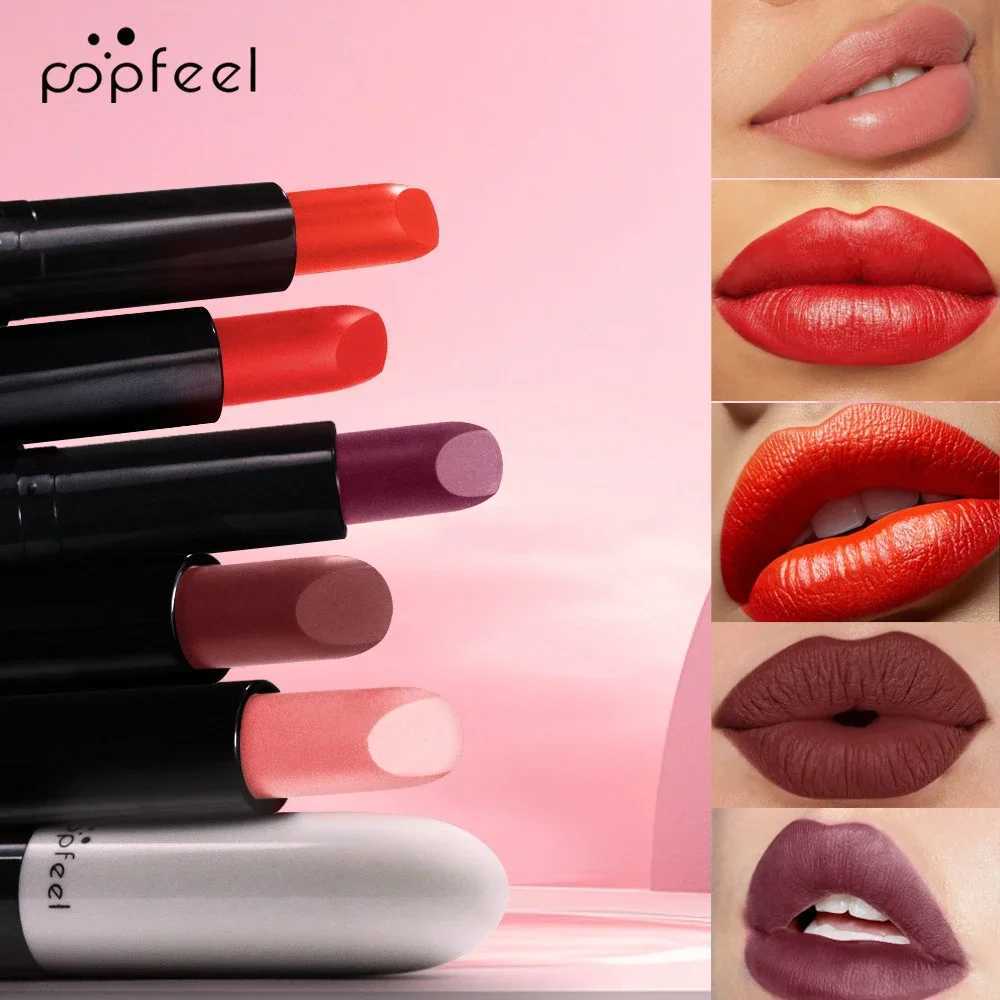 Nude Matte Lipstick Women Waterproof Long-Lasting Velvet Lady Lip Creamy Texture Lipstick Easy To Wear Bottom Nutritious Makeup XJ250623