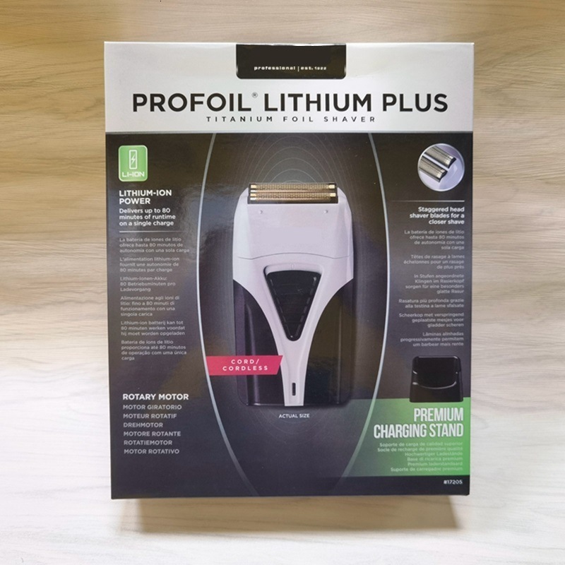 Original Profoil Lithium Plus 17225 Barber Electric Shaver used for mens beard short section shaver shaver 241115