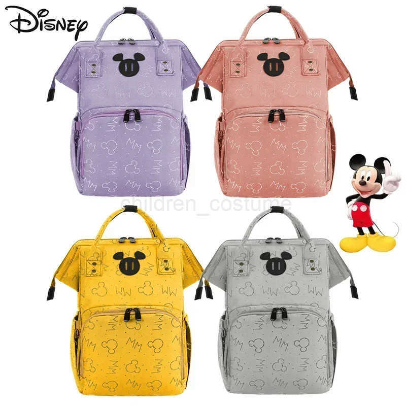 DISNEYMickey Mouse Diaper Bag Backpacks Luxury Brand Fashion Maternity Bags Large Capacity Multifunctional Baby Diaper Bags W250623