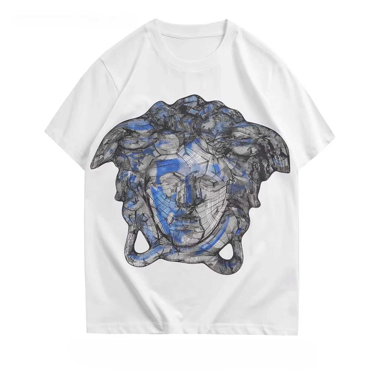 Short-sleeved Combed Cotton Fabric Summer Upper Body Super Comfortable Pure Cotton Leisure Sports Luxury Short-sleeved T-shirt X250623