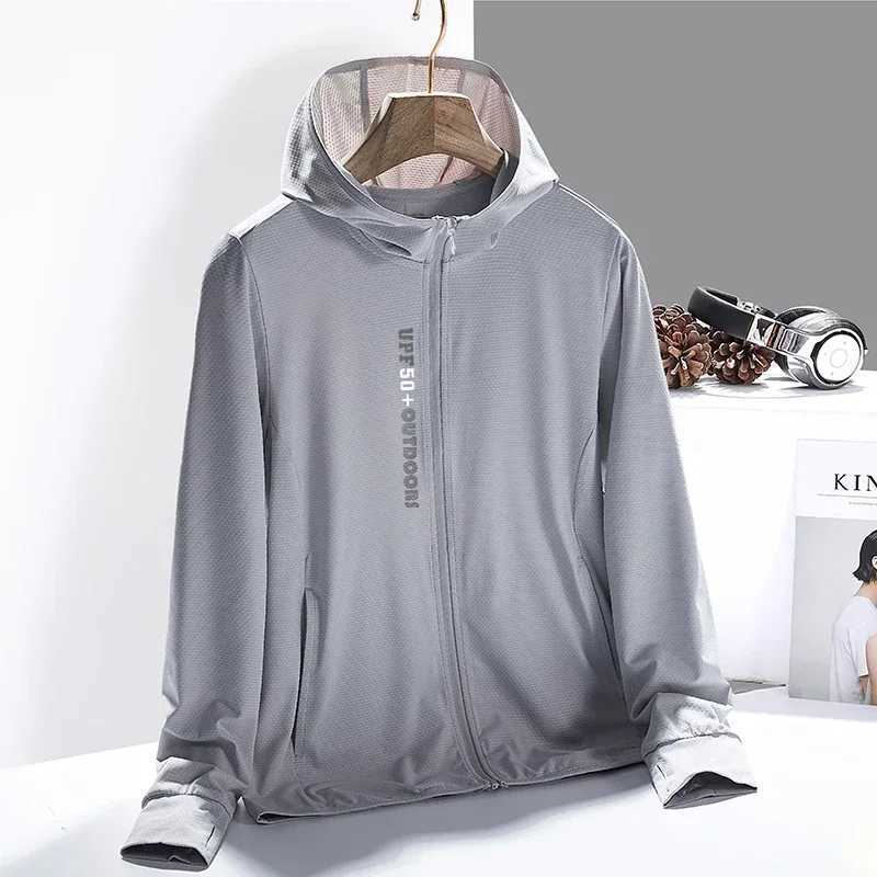 Outdoor Hiking Sun Protection Clothing Summer Men Cooling Jacket UV Lightweight Long Sleeve Hoodie Zip Up Shirt Women Fishing Coat W250623