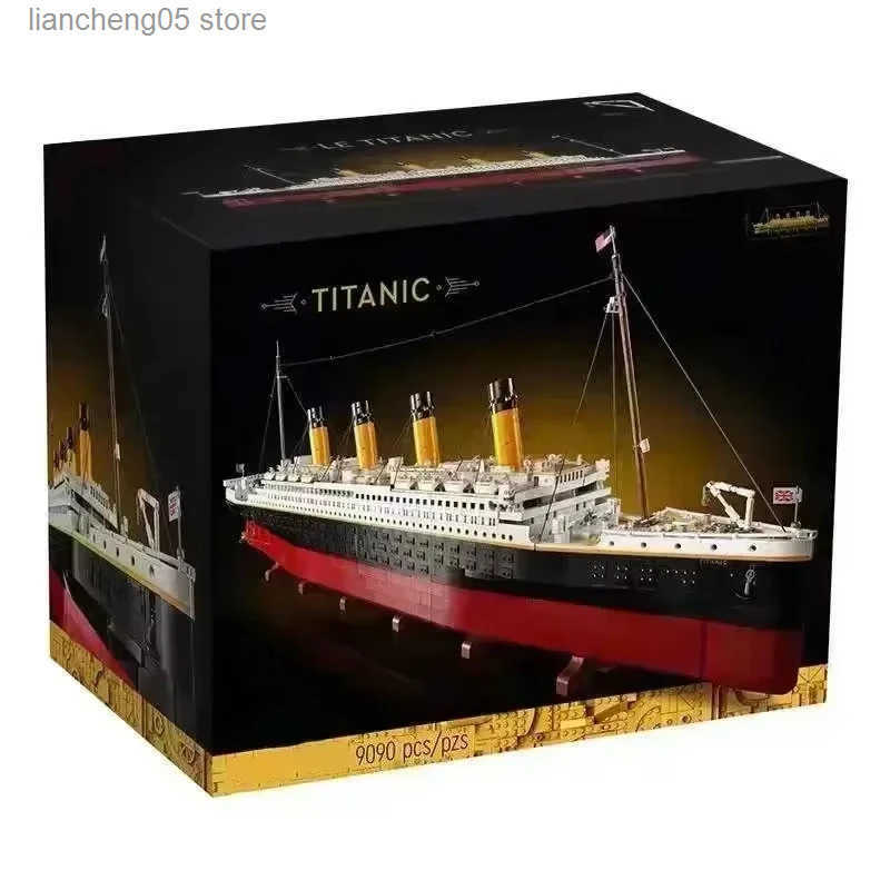 Kalein Titanic Giant Cruise Ship Model Ship Building Blocks Adult Difficult Set Assembling Toys Boys and Girls Birthday Gifts L250623