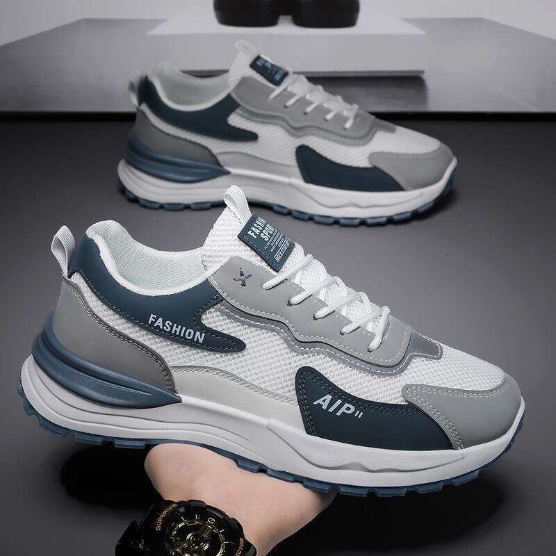Summer New Breathable Mesh Men's Trendy Versatile Thick-Soled new Sneakers Casual Running Dad Shoes