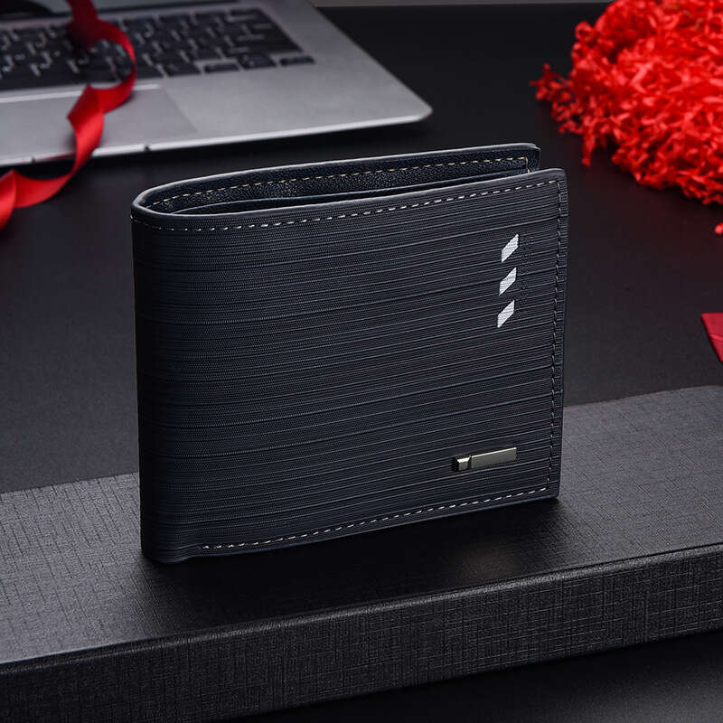 Short Wallet for Men, Youth Multi-Card Slot Wallet, Men's Horizontal Trendy Money Clip