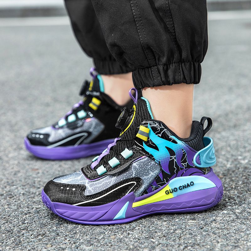 2025 Boys for Kids Sneakers Thick Sole Non-slip Cutefeet Children Sport Child Boy Basketball Trainer Shoes Sizes US12.5C-US7Y H260207 H260305