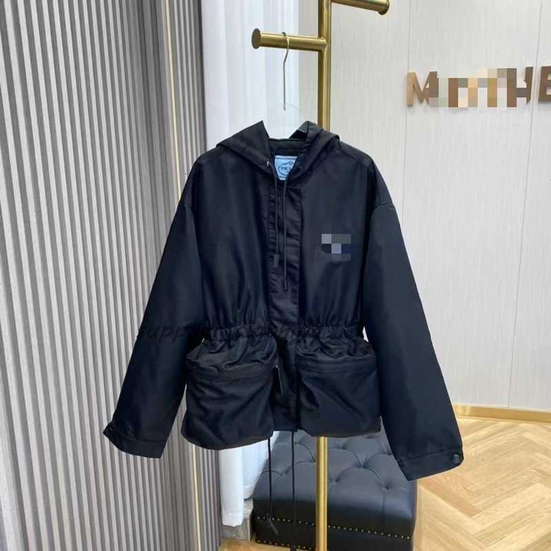 Women's Luxury Jackets Designer Shishang High-End European Goods Autumn New Elegant Casual Style Zipper Design Hooded Trench For Woman Coat MWLH