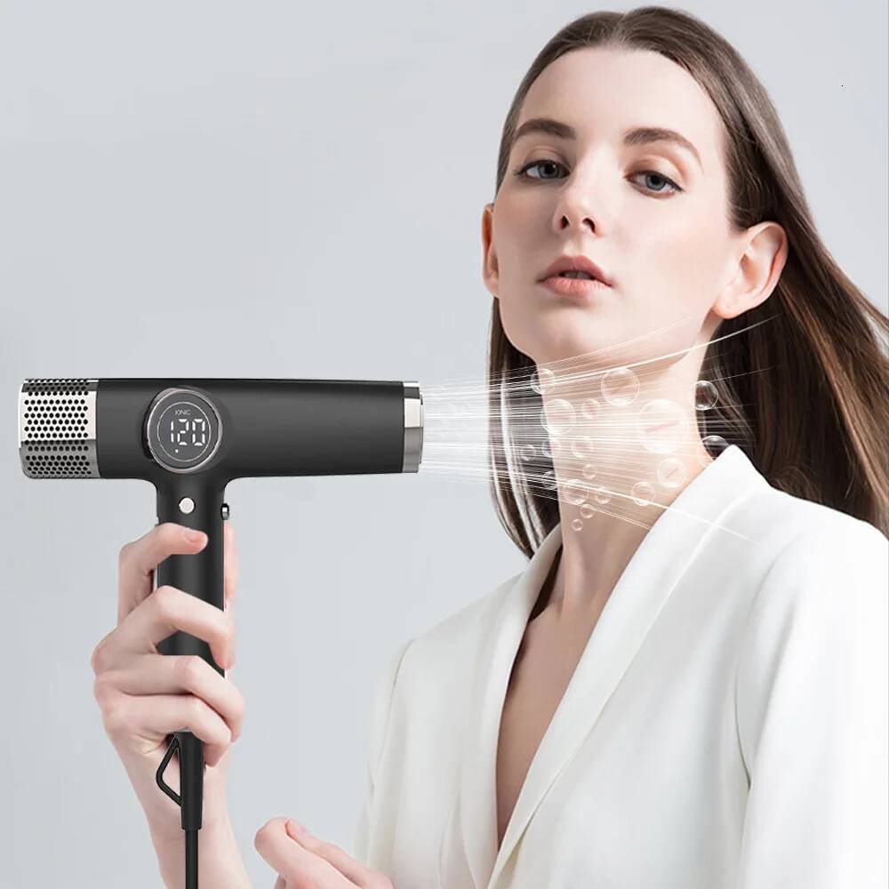 Hammer LED Display High Speed Silent Hair Anion BLDC Hairdryer Professional Salon Blow Dryer