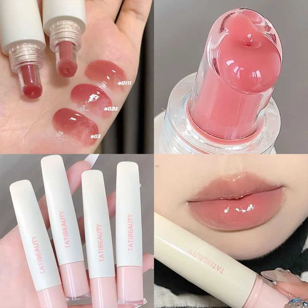 TATIBEAUTY Lip Jelly Hydrating Lipstick Lip Gloss Moisturizing Mirror Lip Glaze Crystal Tint Tender Pink Women MakeupXJ250623
