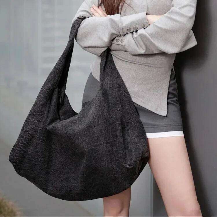 Denim Women Hobos Shoulder Bags Large Capacity Fashion Designer Ladies Handbag Female Armpit Bag Travel Cowboy Big Totes