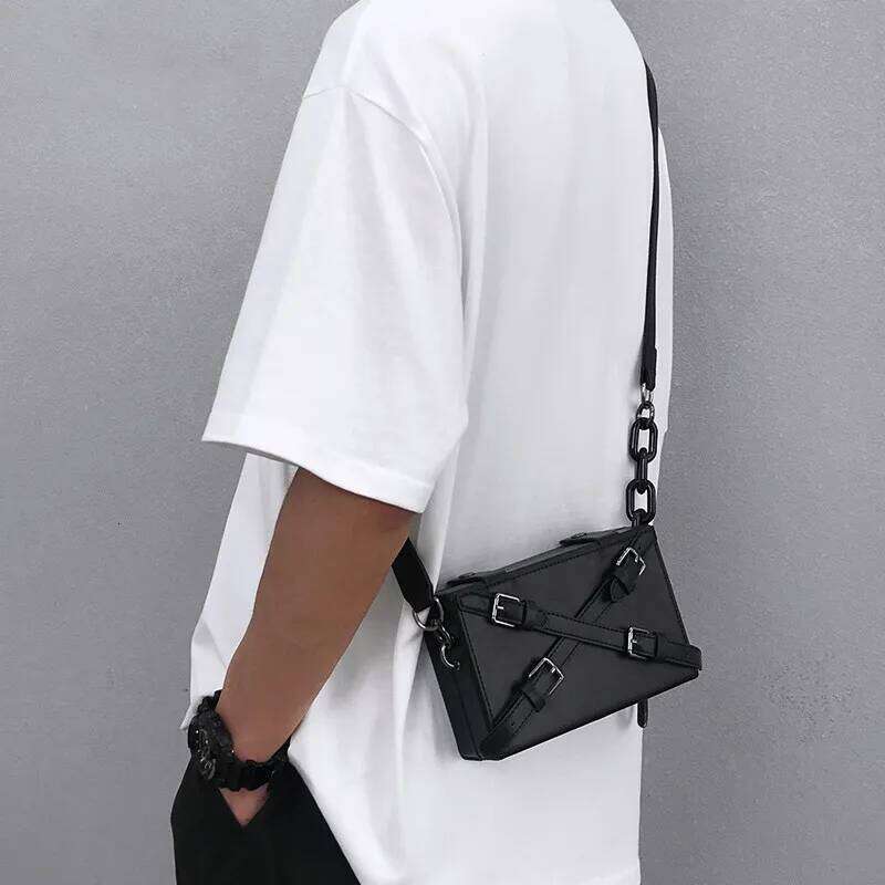 Messenger Men's Fashion Box Shape Student Small New Versatile Mobile Phone Unisex Mini Single Shoulder Bag