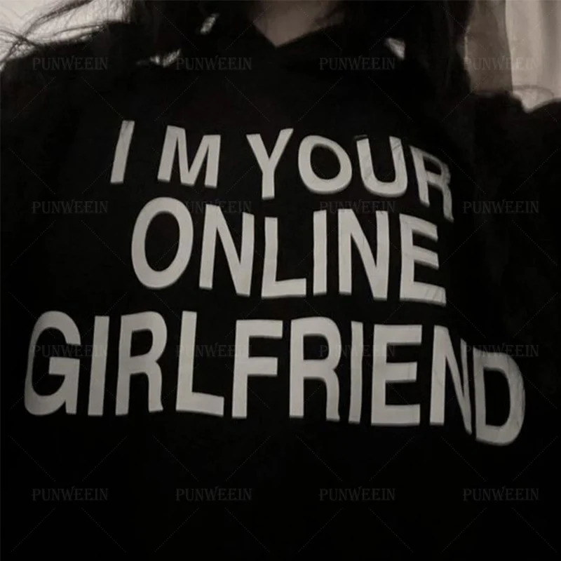 Goth Letter Print Hoodies Women Harajuku Loose Long sleeved Pulllover Vintage Punk Sweatshirt Casual Hoody Anime Y2K Clothes 250617