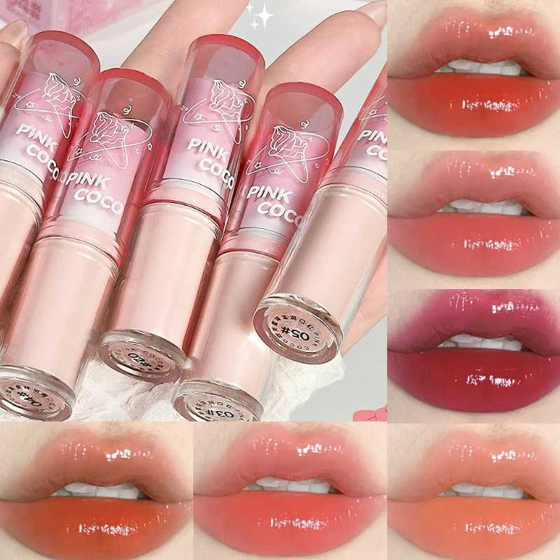 PINKCOCO Sweet Cone Planet Lipstick Hydrating Formula Mirror Gloss Finish Low Saturation XJ250623