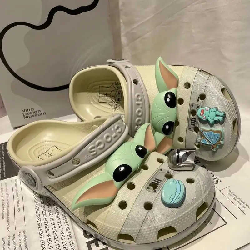 DISNEYNew Croc S Anime-Inspired Slip-Ons Cute Ruby Classic Croc-Style Kids Outdoor Casual Beach Sandals Flip-Flops Christmas Gifts W250623