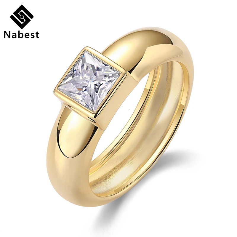 Na Fine Jewelry 18k Gold Plated 925 Sterling Silver Chunky Ring GRA Certificate ict out VVS D Color Women Ring 250617